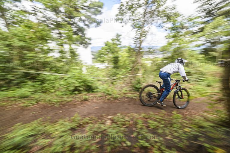 Carrera de bicicleta de montaña
