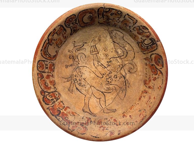 Plato ceremonial pintado