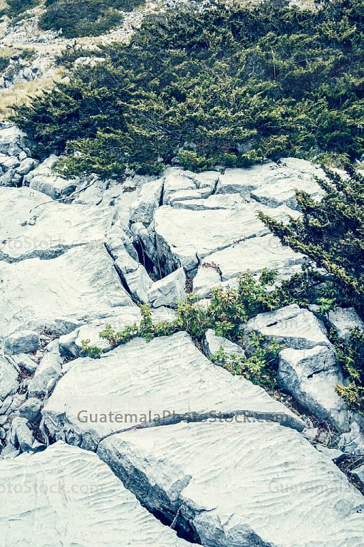 Detalle del paisaje rocoso de la Cima de los Cuchumatanes