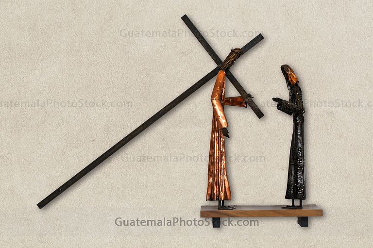 Santo Vía Crucis, Estación IV Jesús encuentra a su Santísima Madre