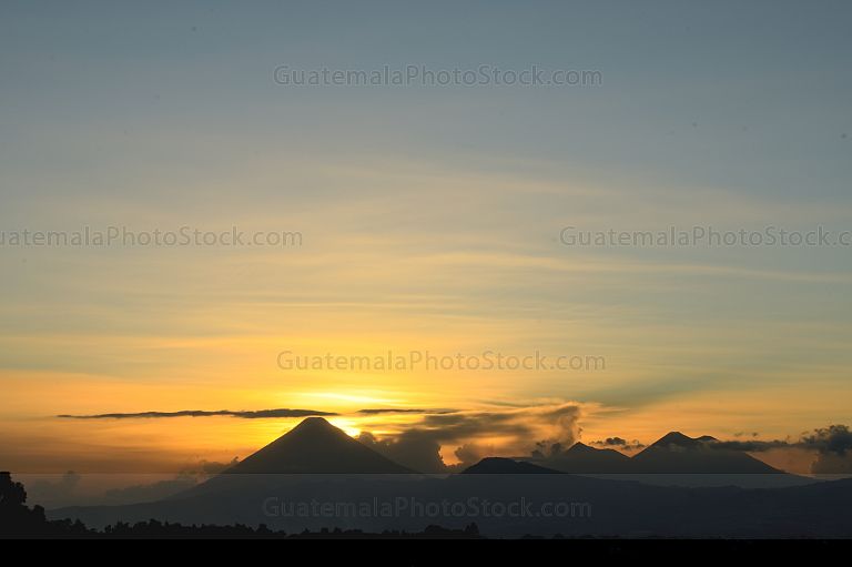 Atardecer sobre la Ciudad de Guatemala