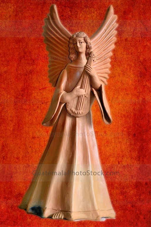 Imagen de ángel de barro