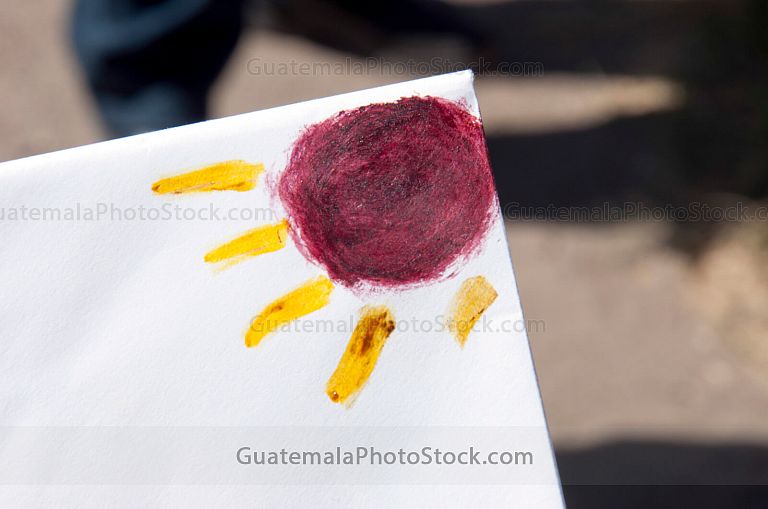 Muestra de tintes naturales usados en la decoraciones prehispanicas