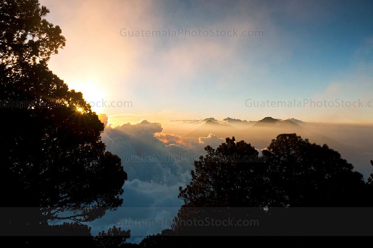 Atardecer desde el Volcán de Agua