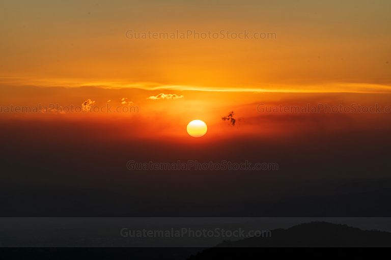 Atardecer sobre la Costa Sur
