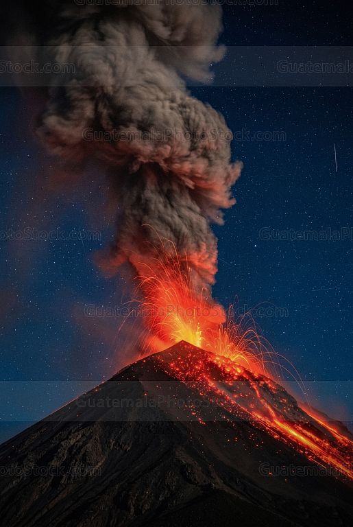Erupción del Volcán de Fuego
