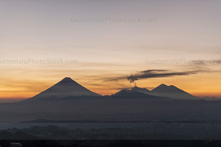 Atardecer sobre la Ciudad de Guatemala