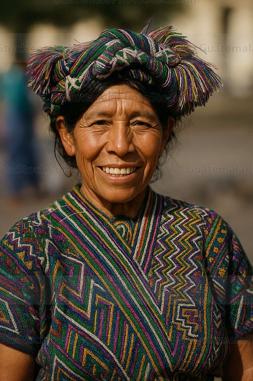 Mujer guatemalteca de etnia maya