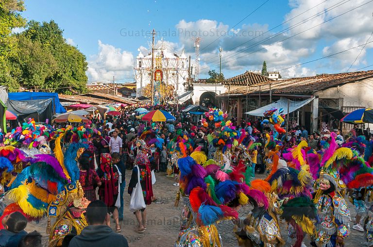 Ambiente festivo de Chichicastenango