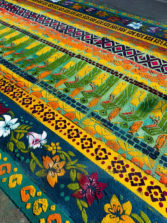 Alfombra en la calle ancha, Antigua Guatemala