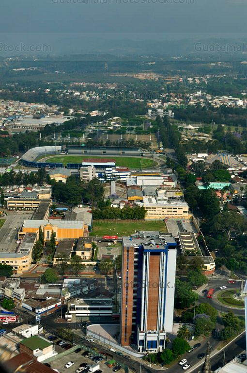 Zona 5, Ciudad de Guatemala desde el aire