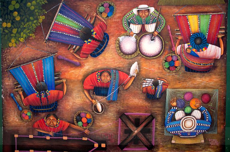 Mural en las calles de San Juan La Laguna