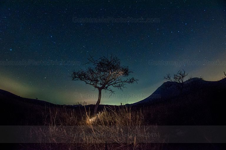 Paisaje entre estrellas