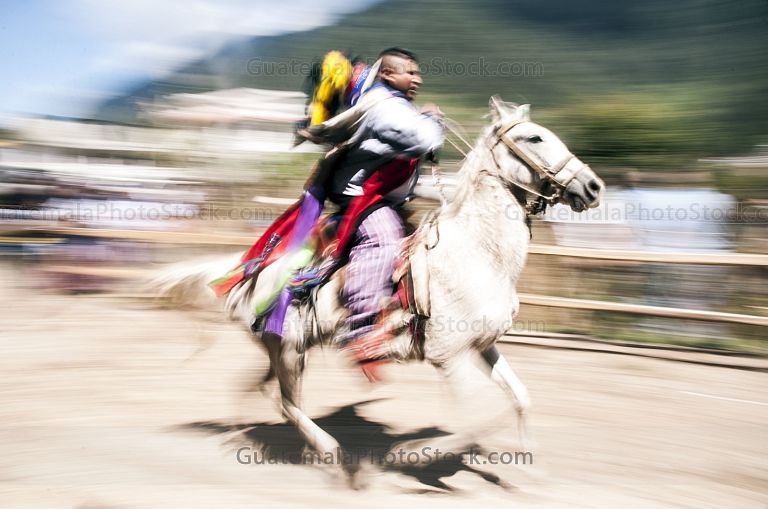 Carrera de caballos en Todos Santos Cuchumatán