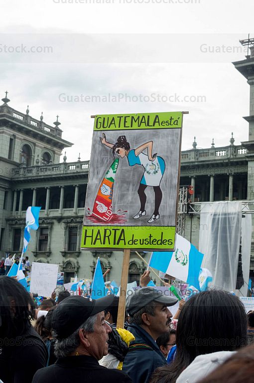 Cartel en la Protesta pacífica #27A