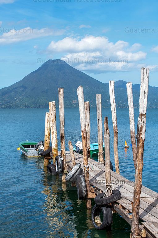 Muelle en panajachel, Lago de Atitlán, Sololá