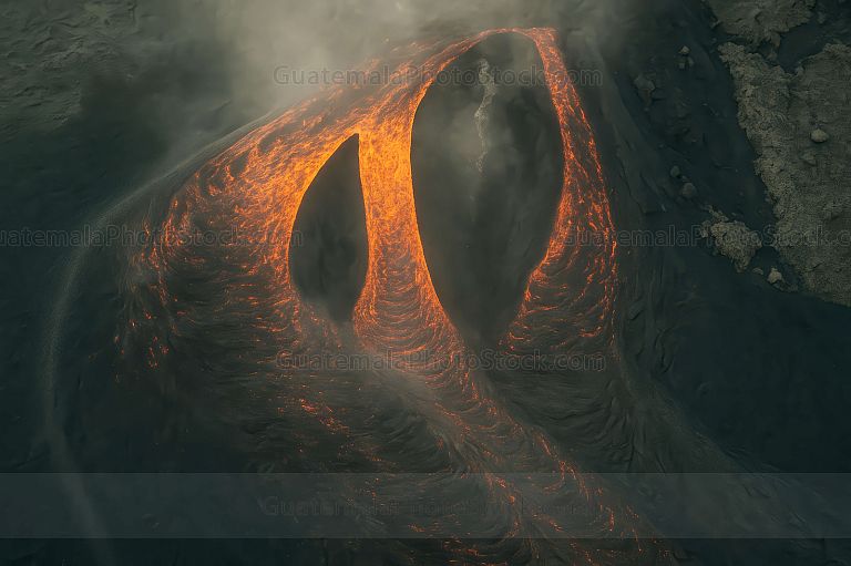 Río de lava, Volcán de Pacaya