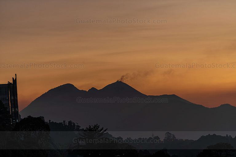 Atardecer sobre la Ciudad de Guatemala