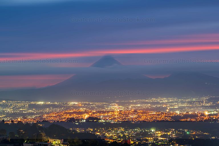 Atardecer sobre la Ciudad de Guatemala