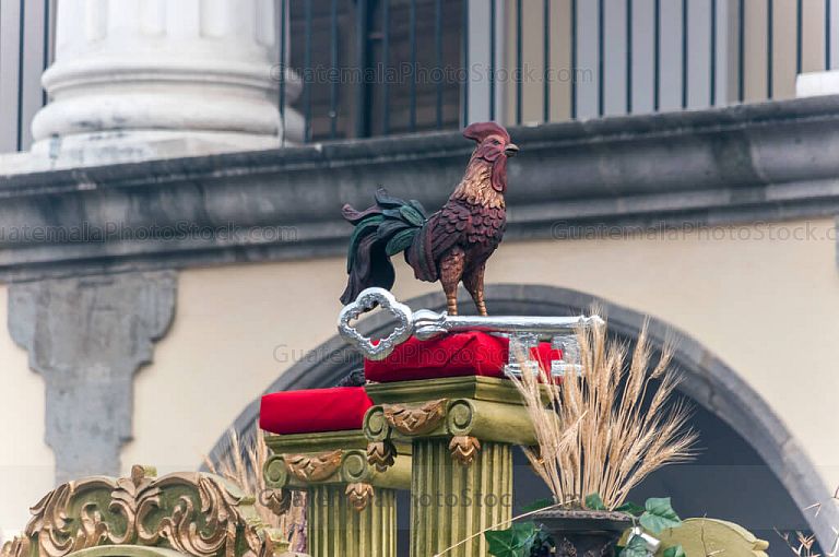 Detalle alegoria de la procesión de Jesús Nazareno del Perdón