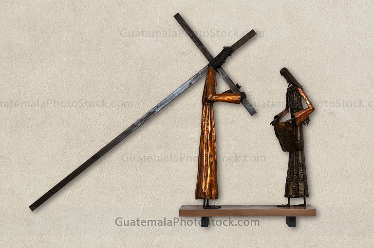 Santo Vía Crucis, Estación VI La Verónica enjuga el rostro de Cristo