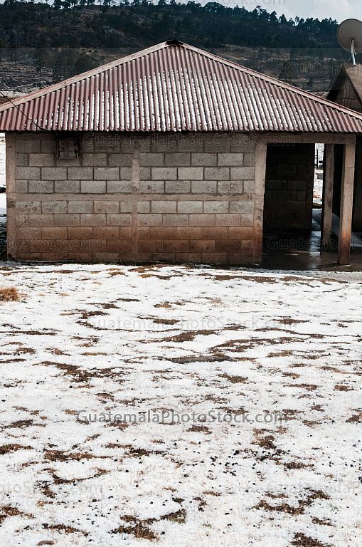 Granizo en la cima de los Cuchumatanes