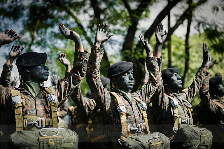 Kaibiles en el desfile militar 2025