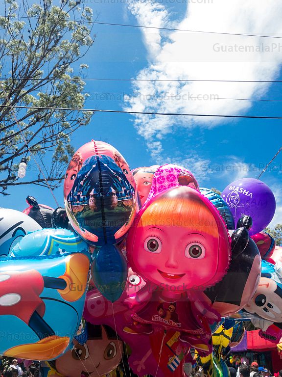 Globos en la Feria de Jocotenango