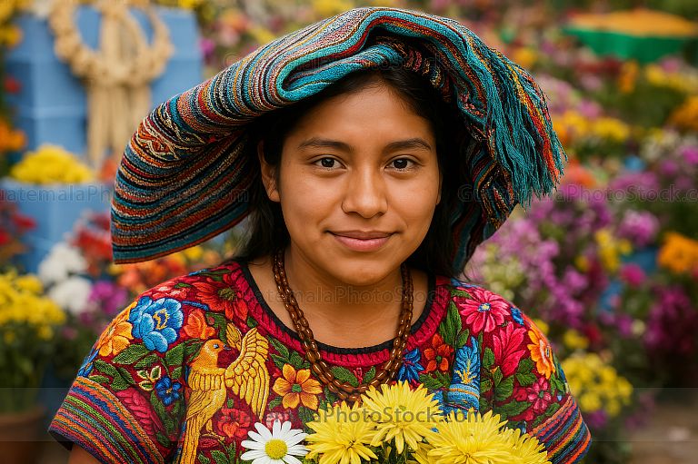 Rostro de mujer indigena