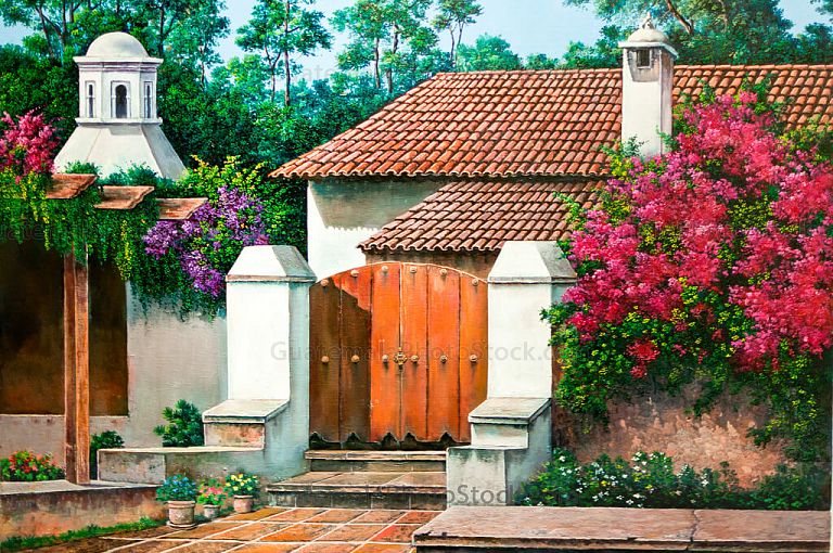 Fachada de casa colonial