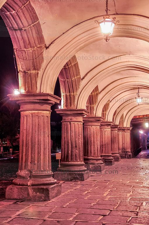 Portal del Palacio del Ayuntamiento en Antigua Guatemala