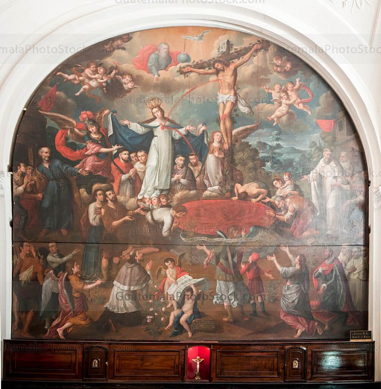 Pintura de la Apoteosis de la Orden de la Merced