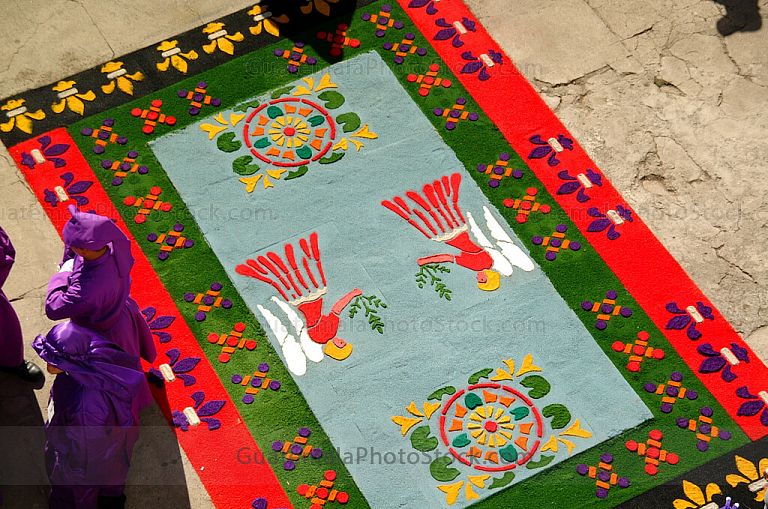 Alfombra de aserrín