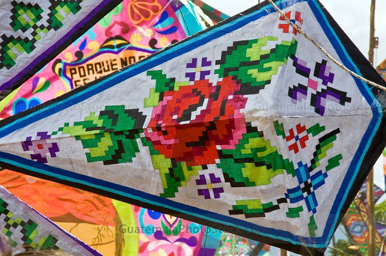 Detalle de Barriletes gigantes de Sumpango