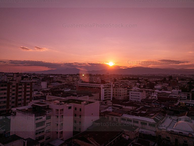 Atardecer en la Ciudad de Guatemala