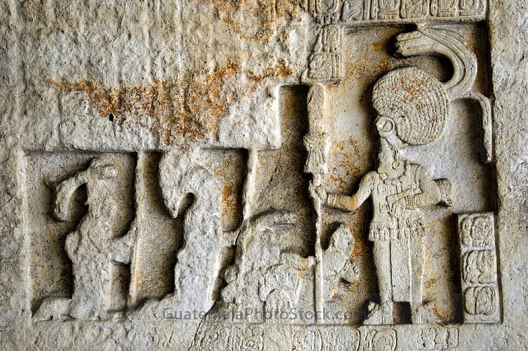 Detalle de estela maya