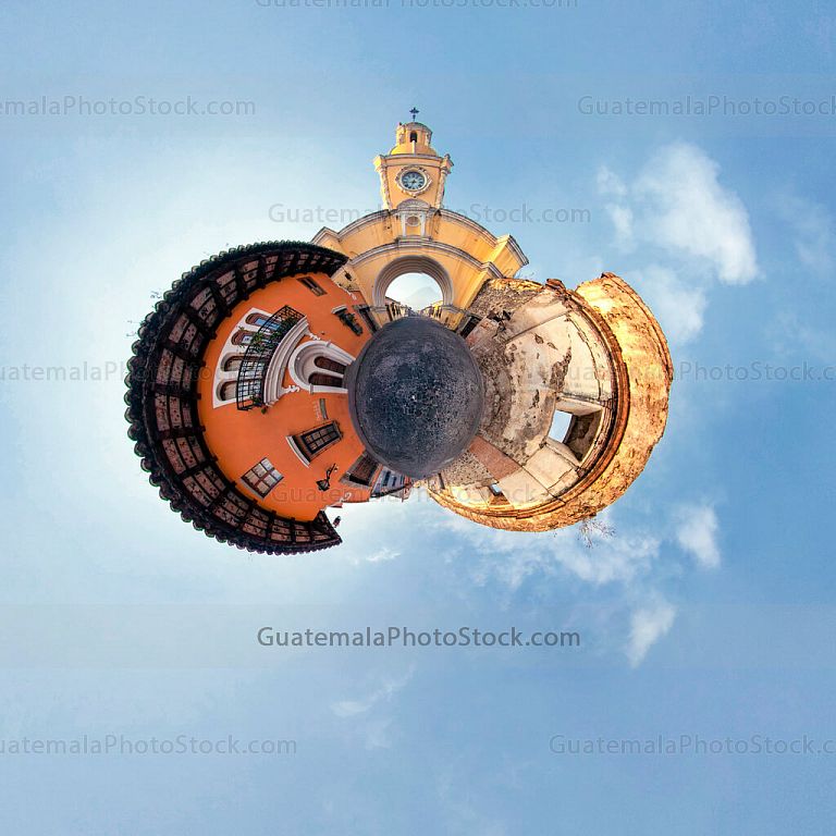 Tiny Planet: Calle del Arco de Santa Catalina