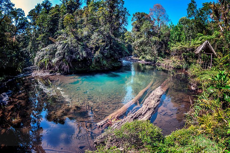 Río de la Reserva Natural Privada Ram Tzul
