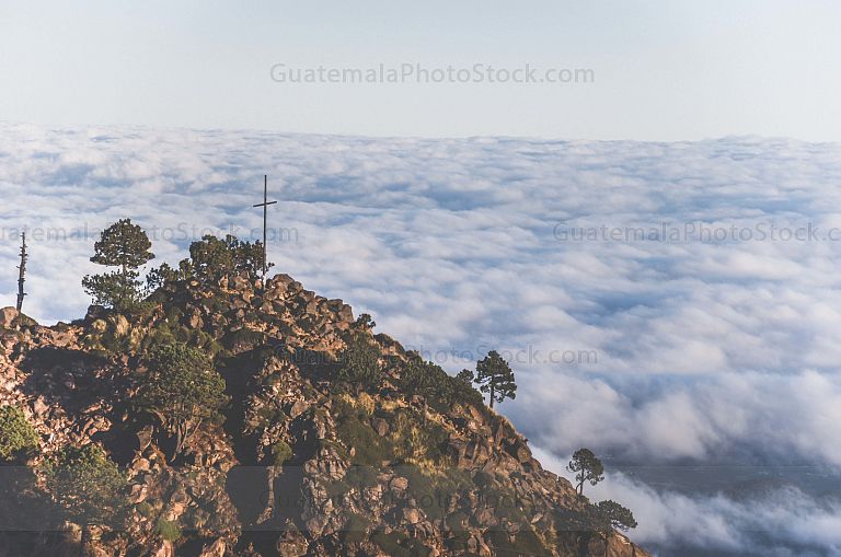 Amanecer en el Crater del Volcán de Agua