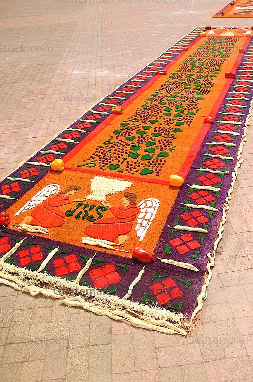 Alfombra de aserrín