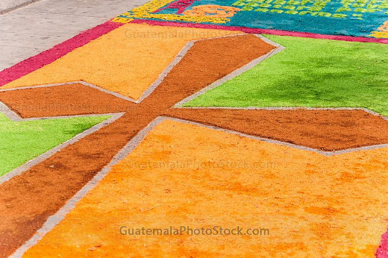 Detalle de la alfombra del Paseo de la Sexta Avenida