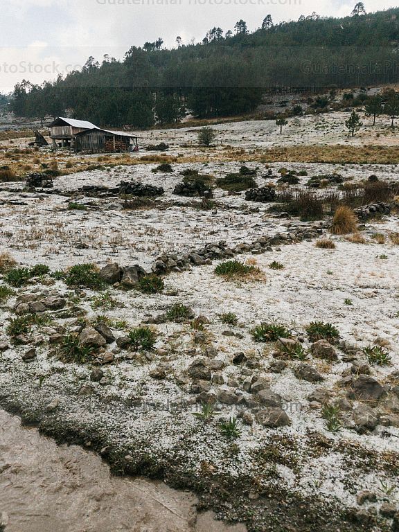 Granizo en la cima de los Cuchumatanes
