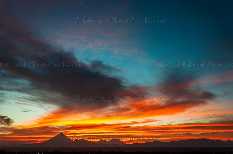 Atardecer sobre la Ciudad de Guatemala