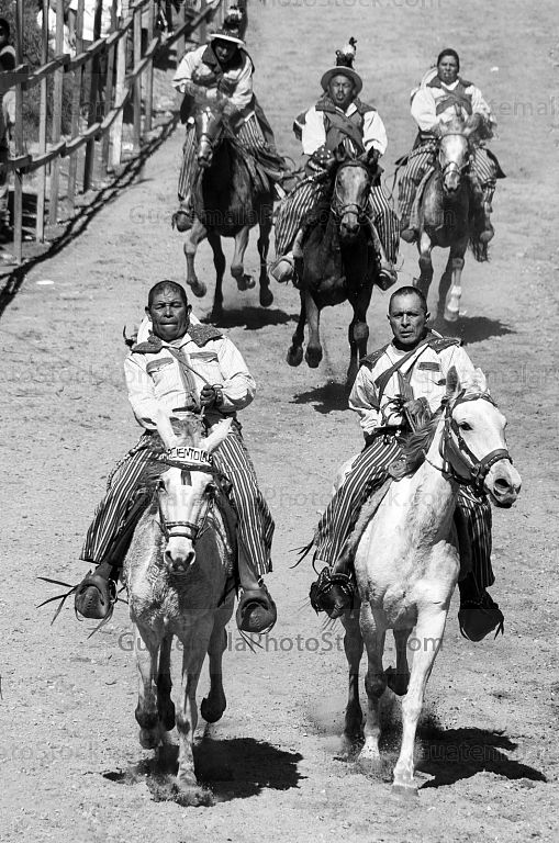 Carrera de caballos en Todos Santos Cuchumatán