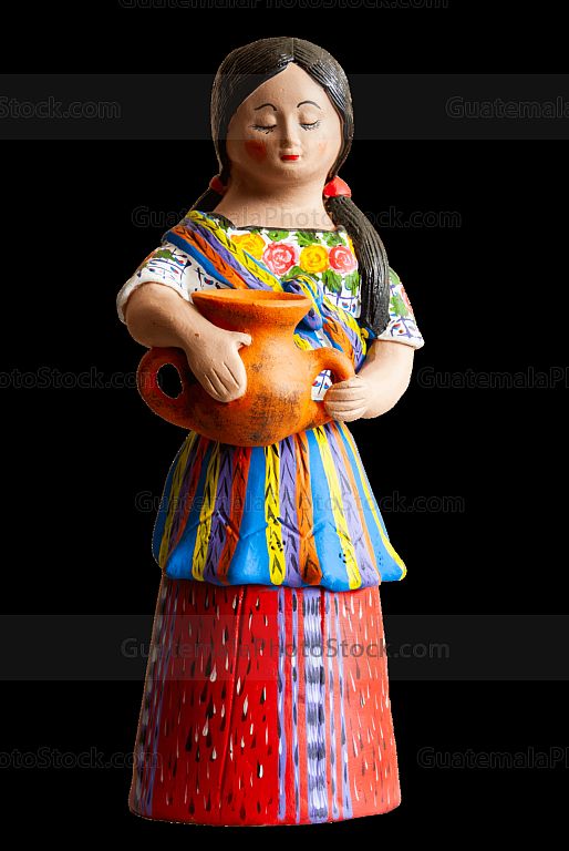 Artesania de figura humana, mujer indigena