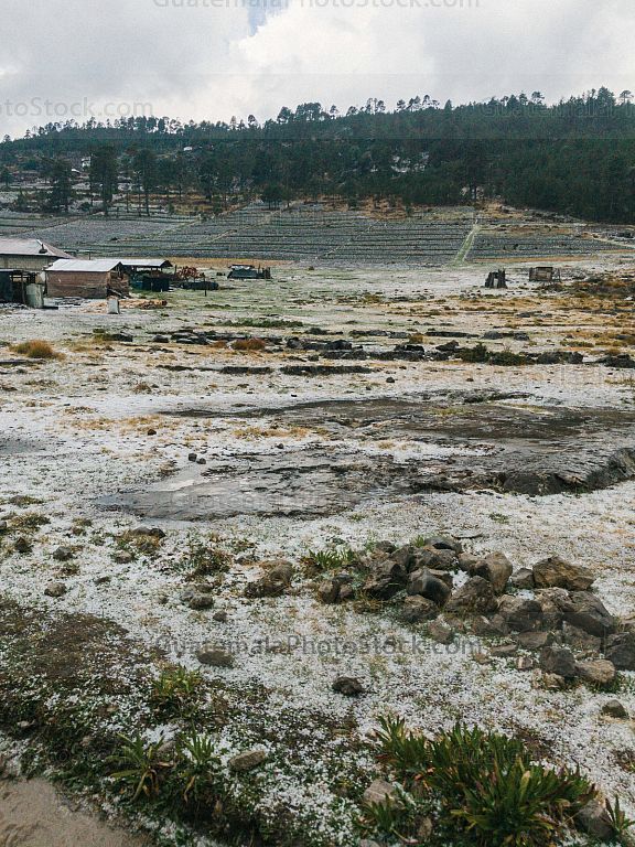 Granizo en la cima de los Cuchumatanes