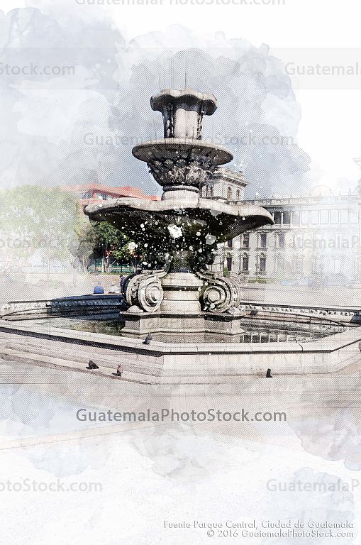 Fuente del Parque Central, Ciudad de Guatemala