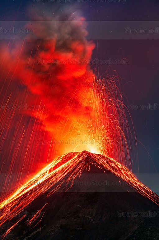 Erupción del Volcán de Fuego