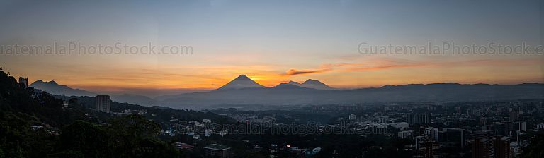 Atardecer sobre la Ciudad de Guatemala