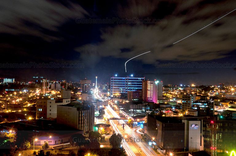 Ciudad de Guatemala de noche